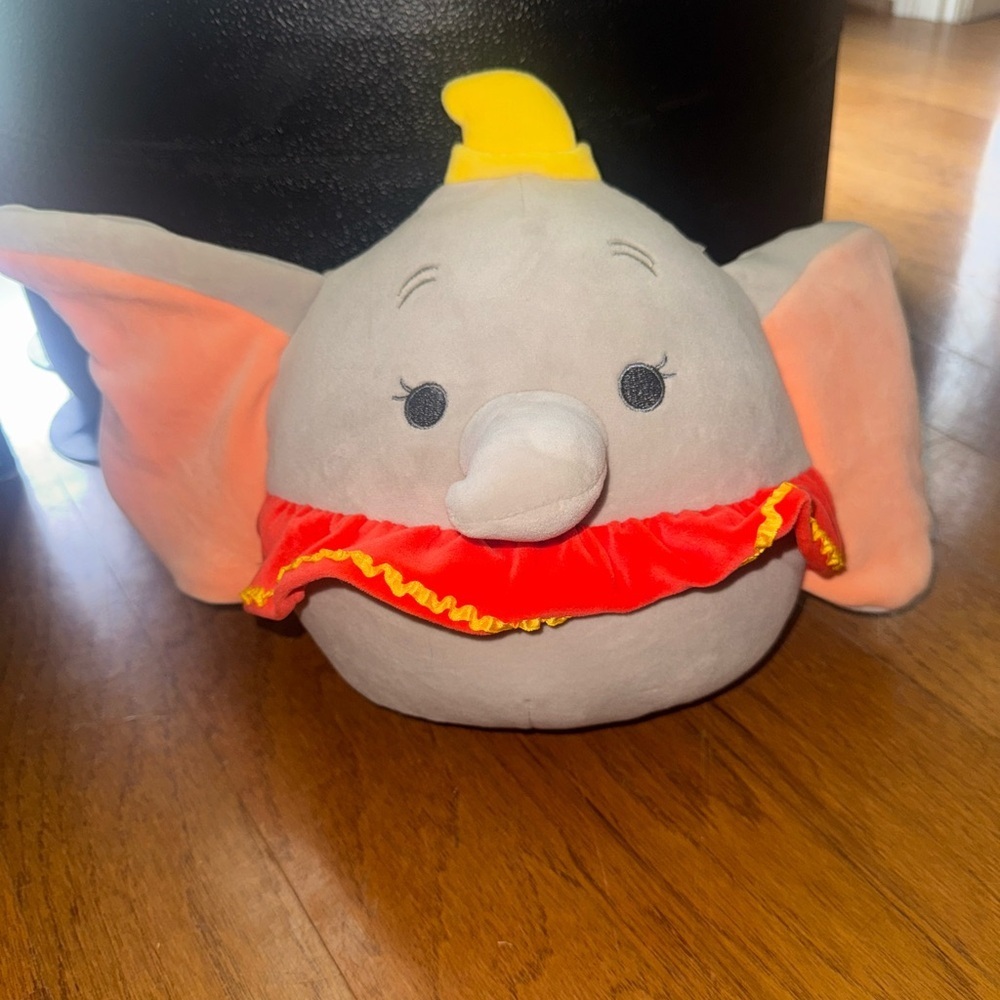 🩷Gray Elephant Plush with Red and Yellow Accents squishmallow